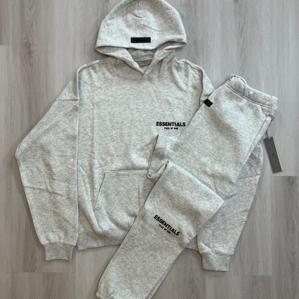Essentials Gray Hoodie and Sweatpants Set